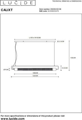 Lucide Calixt Hanglamp