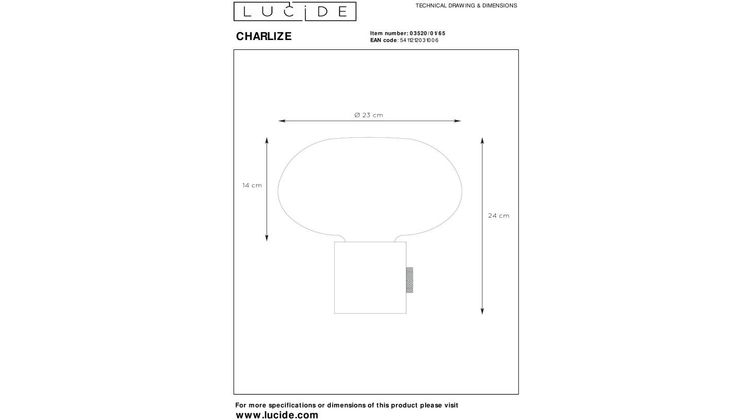 Lucide Charlize Tafellamp