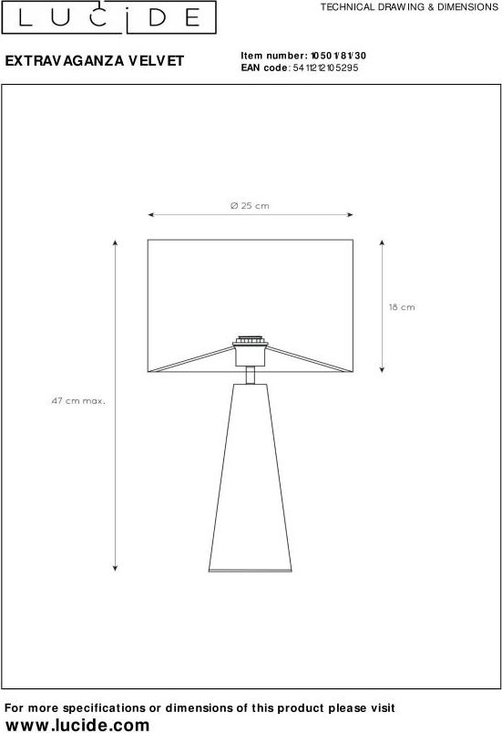 Lucide Cone Tafellamp