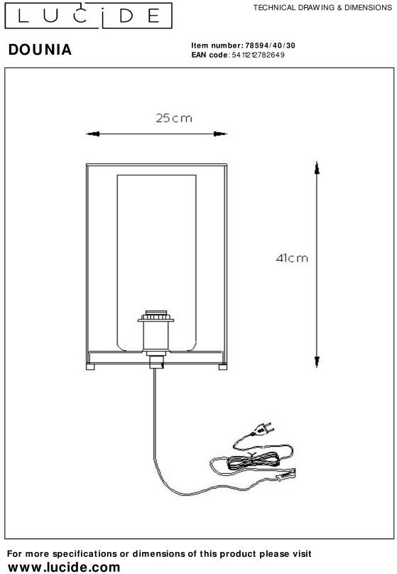 Lucide Dounia Tafellamp