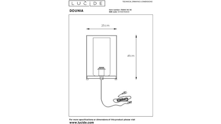 Lucide Dounia Tafellamp