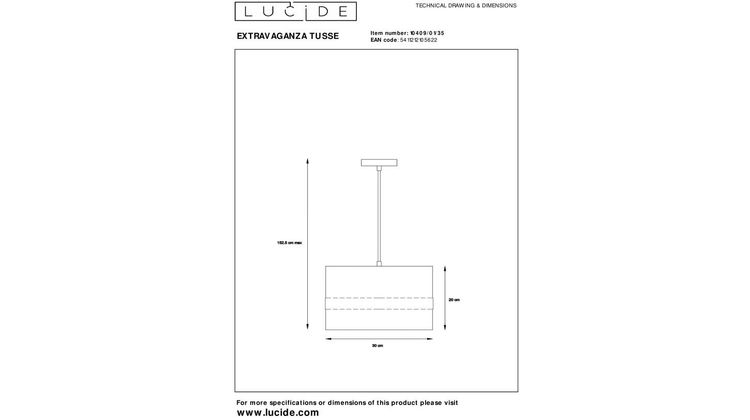 Lucide Extravaganza Tusse Hanglamp