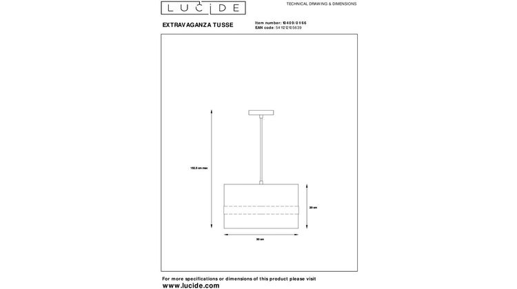 Lucide Extravaganza Tusse Hanglamp