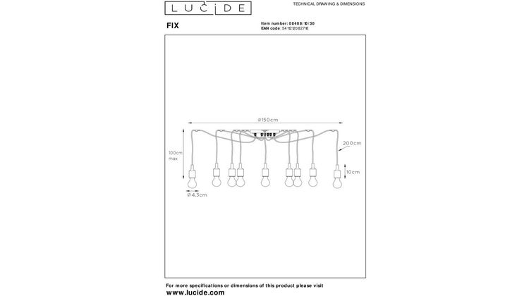 Lucide Fix Hanglamp