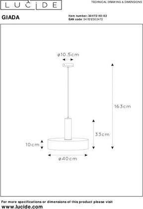 Lucide Giada Hanglamp