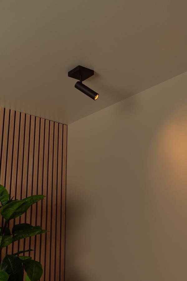 Lucide Grado Zwart Plafondspot