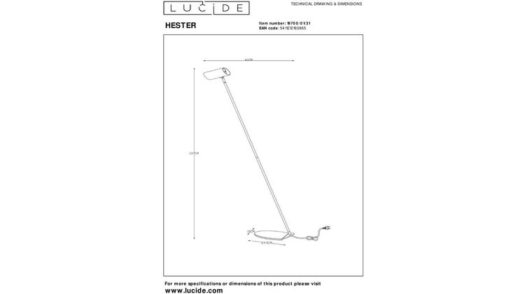 Lucide Hester Vloerlamp