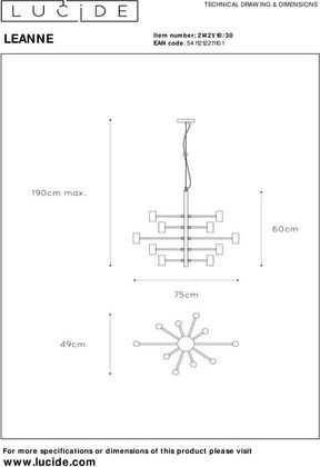 Lucide Leanne Hanglamp