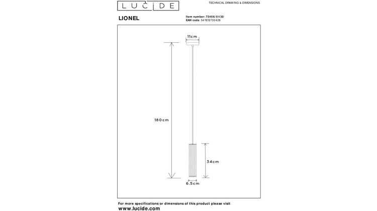 Lucide Lionel Hanglamp