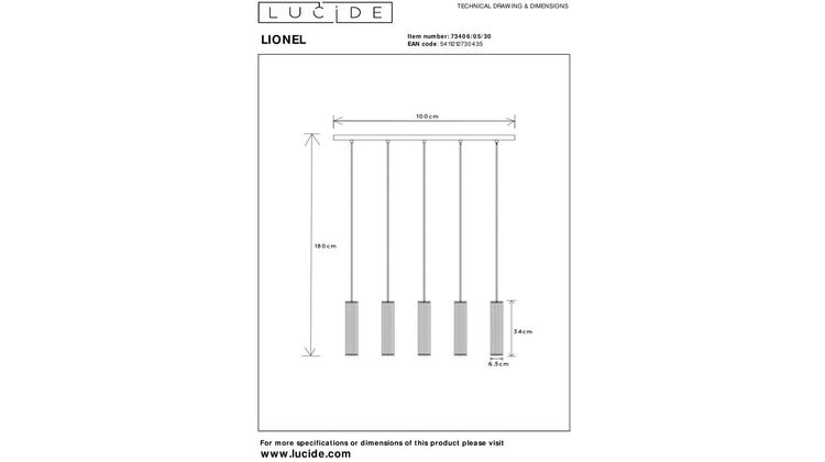 Lucide Lionel Hanglamp