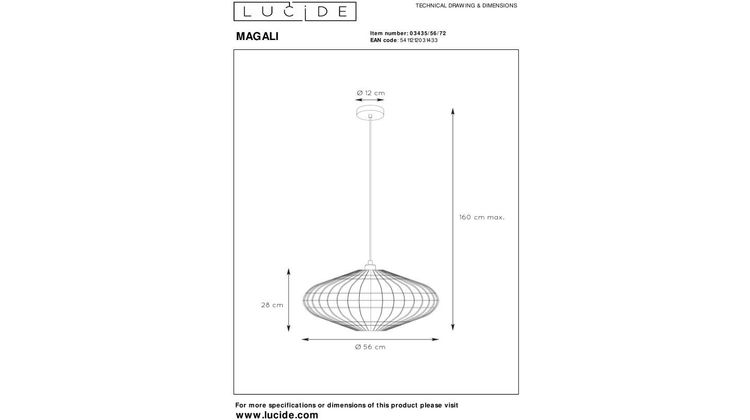 Lucide Magali Hanglamp