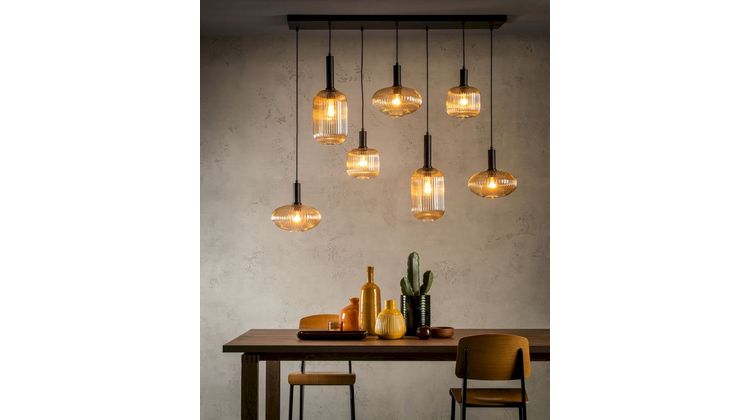 Lucide Maloto Zwart Hanglamp