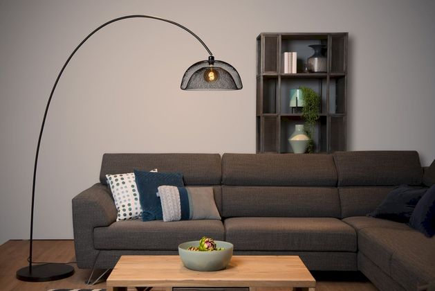 Lucide Mesh Boog Vloerlamp