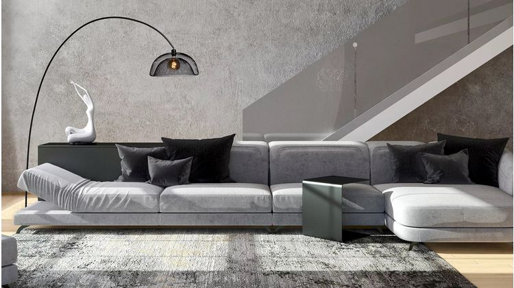 Lucide Mesh Boog Vloerlamp