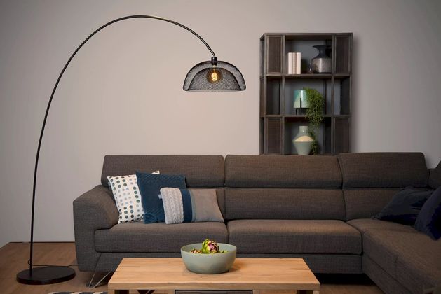 Lucide Mesh Boog Vloerlamp