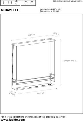 Lucide Miravelle Hanglamp