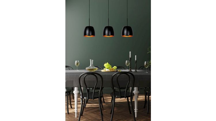 Lucide Nolan Zwart Hanglamp