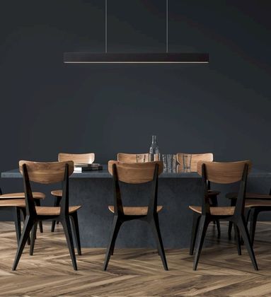 Lucide Raya Zwart Hanglamp