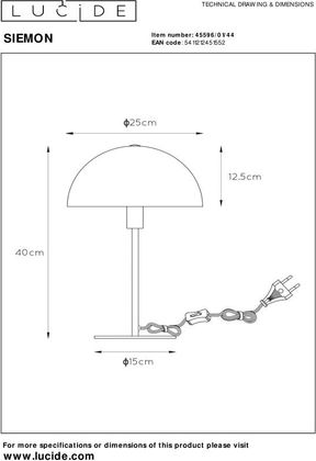 Lucide Siemon Tafellamp