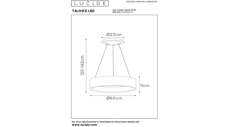 Lucide Talowe Hanglamp