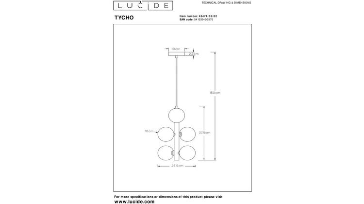 Lucide Tycho Hanglamp