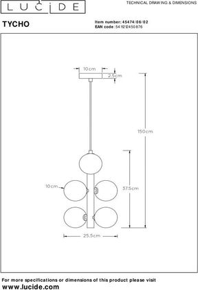 Lucide Tycho Hanglamp