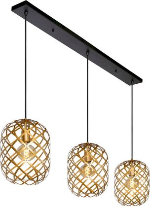 Lucide Wolfram Goud Hanglamp