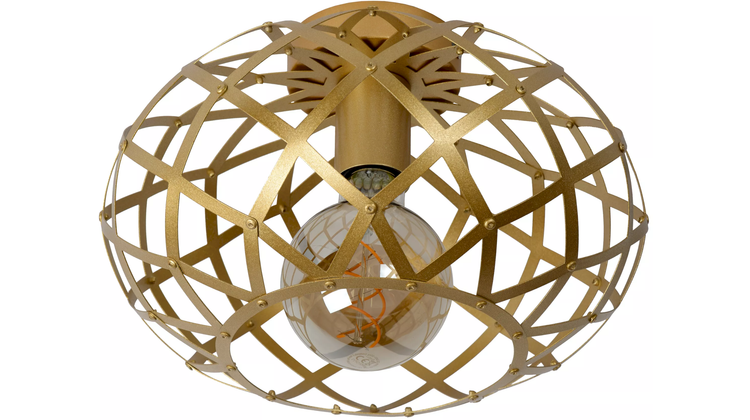 Lucide Wolfram Goud Plafondlamp
