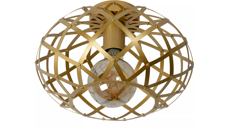 Lucide Wolfram Goud Plafondlamp