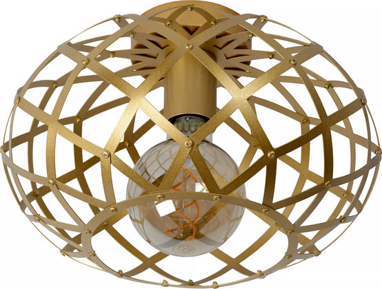 Lucide Wolfram Goud Plafondlamp
