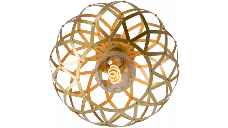 Lucide Wolfram Goud Plafondlamp