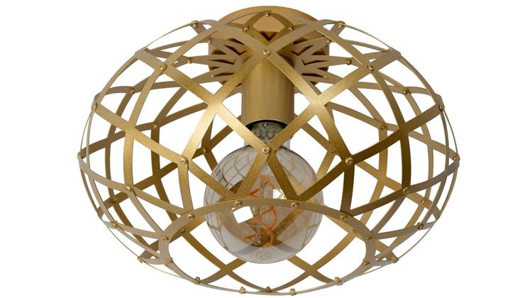 Lucide Wolfram Goud Plafondlamp