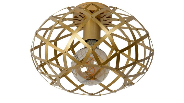 Lucide Wolfram Goud Plafondlamp