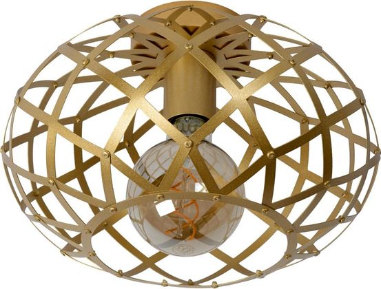 Lucide Wolfram Goud Plafondlamp
