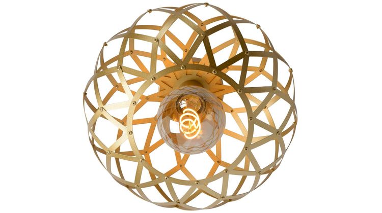 Lucide Wolfram Goud Plafondlamp