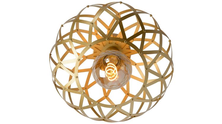 Lucide Wolfram Goud Plafondlamp