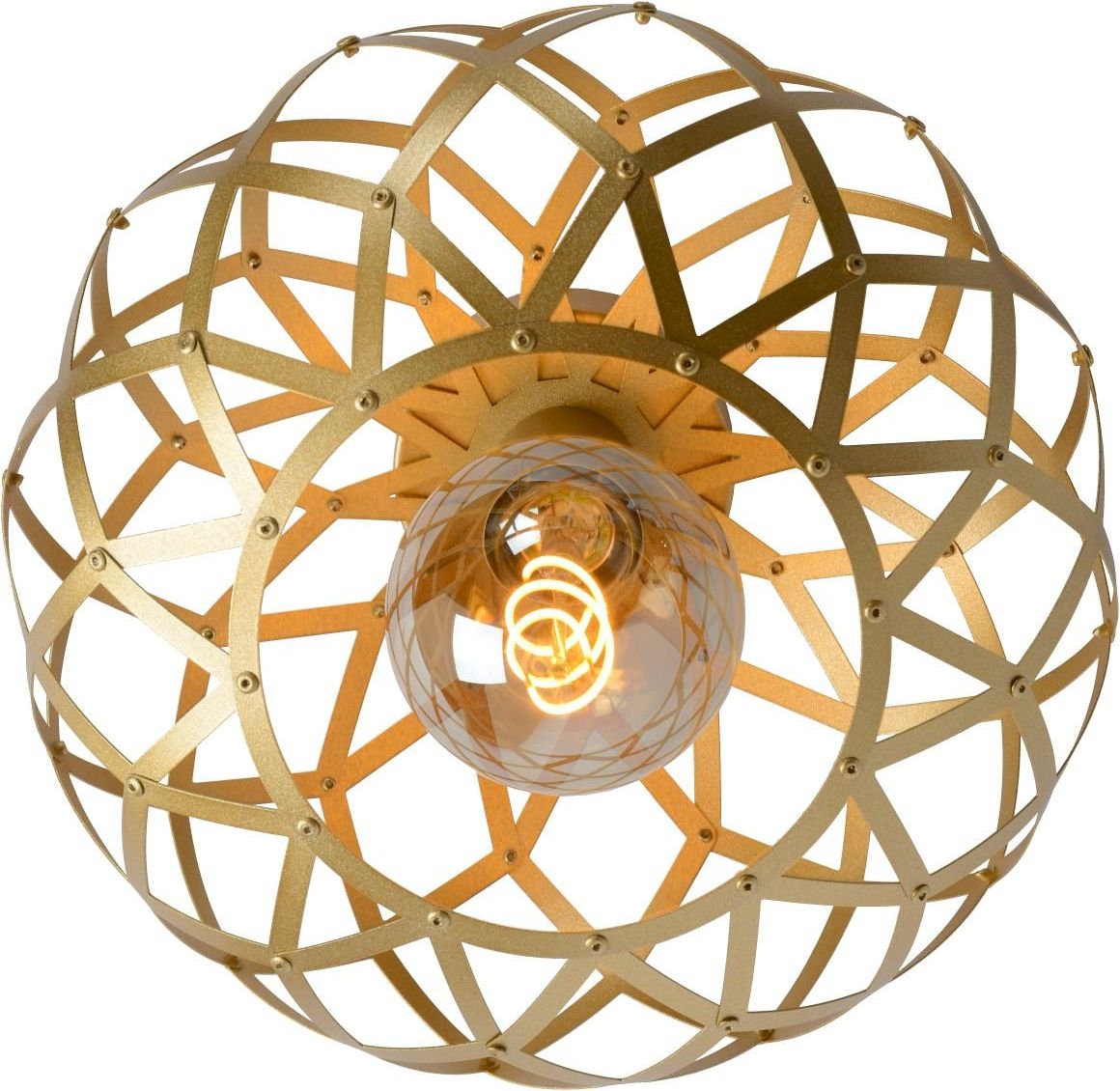 Lucide Wolfram Goud Plafondlamp