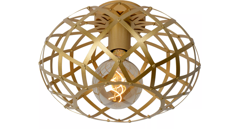 Lucide Wolfram Goud Plafondlamp