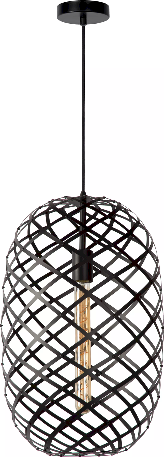 Lucide Wolfram Zwart Hanglamp