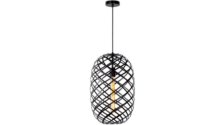 Lucide Wolfram Zwart Hanglamp