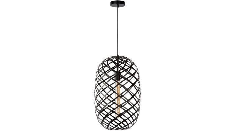 Lucide Wolfram Zwart Hanglamp