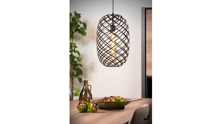 Lucide Wolfram Zwart Hanglamp