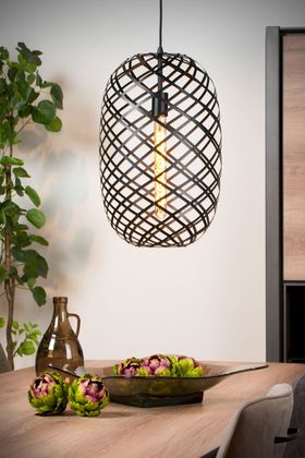 Lucide Wolfram Zwart Hanglamp