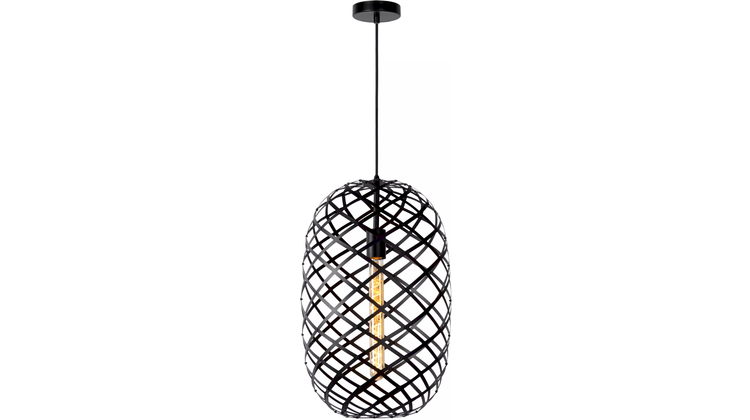 Lucide Wolfram Zwart Hanglamp