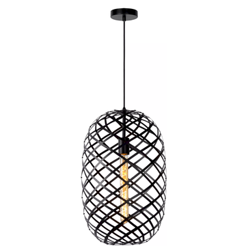 Lucide Wolfram Zwart Hanglamp
