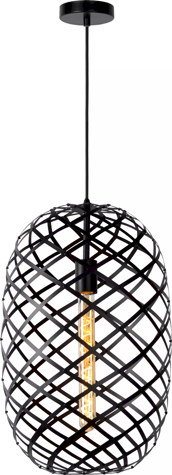 Lucide Wolfram Zwart Hanglamp