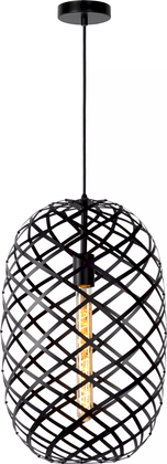 Lucide Wolfram Zwart Hanglamp
