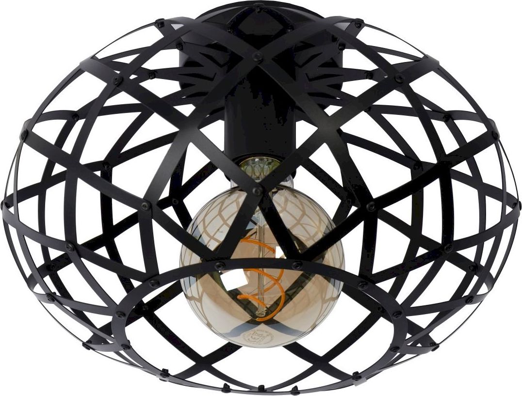 Lucide Wolfram Zwart Plafondlamp