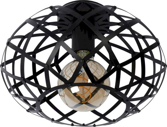 Lucide Wolfram Zwart Plafondlamp