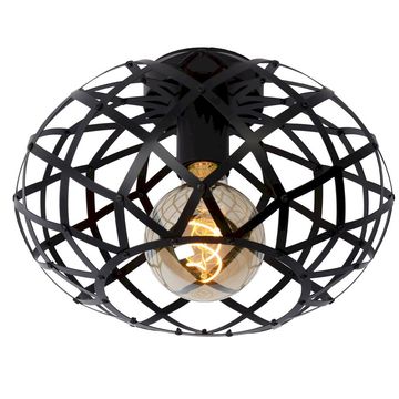 Lucide Wolfram Zwart Plafondlamp